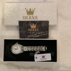 Olevs Women's Silver and Gold Watch